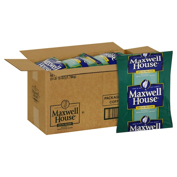 Maxwell House Coffee Special Delivery Decaffeinated Ground Coffee 1.5 oz., PK42 10043000885915 - main